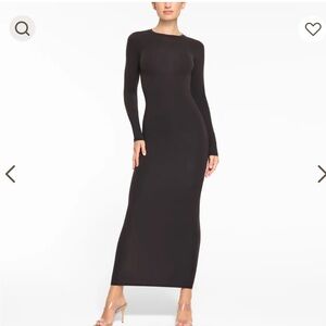 Skims (Kim Kardashian) black maxi dress
